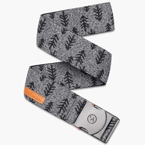 Arcade The Original Unisex Adventure Belt, Heavy Duty Elastic Webbing, Non-Metal Travel Friendly Buckle - color: Ranger Hinterland - Heather Black