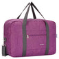 For Spirit Airlines Personal Item Bag Foldable Travel Duffel Bag Tote Carry on Luggage Duffle Overnight for Women and Men - color: 3112-Thick Series Dark Purple (with Shoulder Strap)