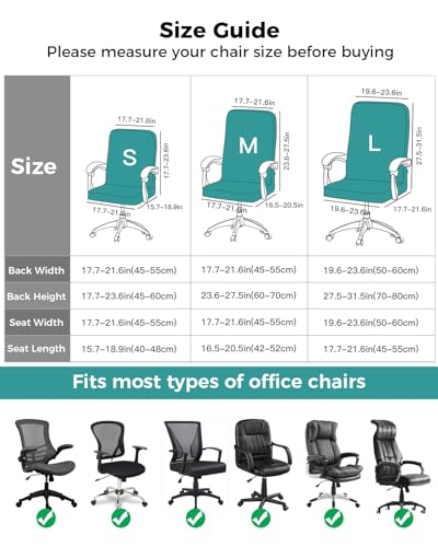 Turquoise Airplane Office Chair Covers, Stretchable Rotating Chair Slipcovers, Modern Abstract Art Cartoon Clouds Spandex Universal Boss Chairs Cover Removable Washable Seat Cover, Large - color: Grey, size: Large