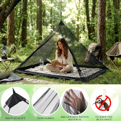 1 Set Mosquito Netting for Camping with Carry Bag Compact Lightweight Mosquito Net for Bed Outdoor Sleeping Bags Tent Screen Rooms
