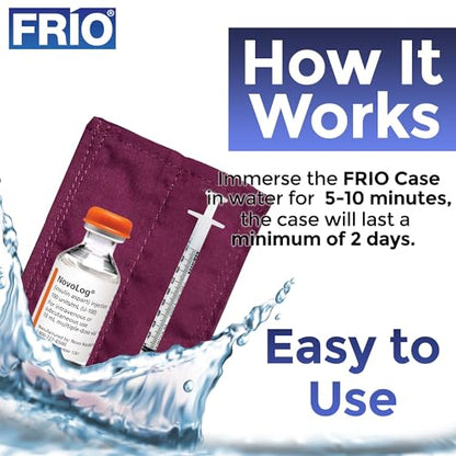 FRIO Cooling Wallet - Insulin Cooler for 45+ Hours of Stress Free On The Go - Red Mini - color: Red, size: Mini