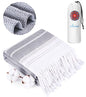 Antfuny Turkish Beach Towels Vacation Essentials Quick Dry Sand Free Oversized Bath Pool Swim Towel Extra Large XL Big Adult Travel Cruise Accessories Must Haves Clearance Stuff Necessities Gray - color: Thicker Gray, size: 72 x 36 inch