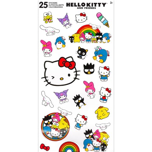 Kuromi Cosmetic Bag Set - Bundle with Sanrio Cosmetic Bag for Makeup, Travel Size Toiletries, Plus Stickers, More | Hello Kitty Travel Bag for Girls, Women