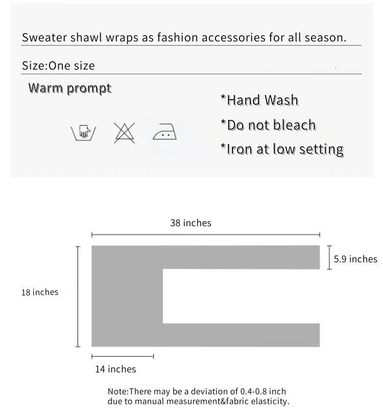 WaJuemy Women's Sweater Shawl Wraps Sleeves Knitted Collar Sweater Scarf Top Casual Lightweight Shoulder Cape Accessories - color: 09 Black Stripe X