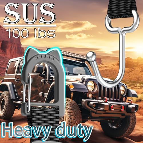 Car Seat Headrest Hooks, 4-Pack | Heavy Duty Metal, For Purses, Handbags & Grocery Bags, Universal Car Storage Organizer, Fits Most Vehicles - style: DL4