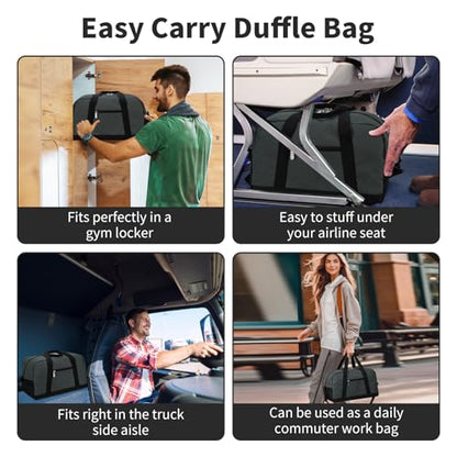 Apenze Small Gym Bag 14 inch lightweight Carry On Mini Duffel Bag for Travel Sport - Dark Grey - color: Dark Grey