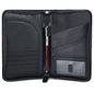 Polare Napa Leather Passport Holder With YKK Zipper RFID Blocking Travel Document Organizer Ticket Holder Cover Case Holds 2 Passports (Black) - color: Black