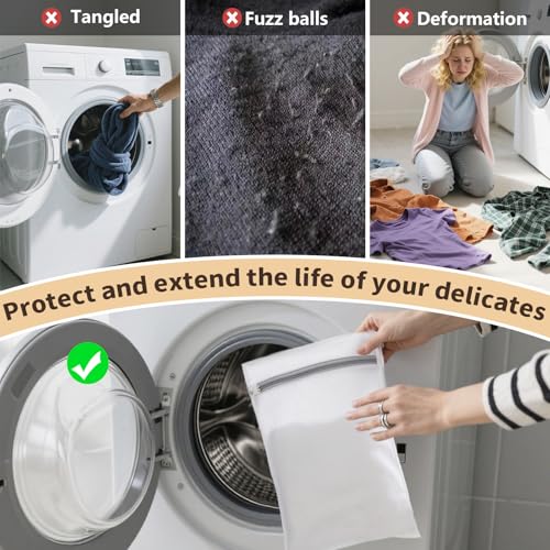 150L Laundry Bag Backpack with 3 Sizes Mesh Wash Bags and Shoulder Straps Foldable Clothes Hamper Bag with Drawstring Closure for College, Apartment, Laundromat(Khaki) - color: Khaki