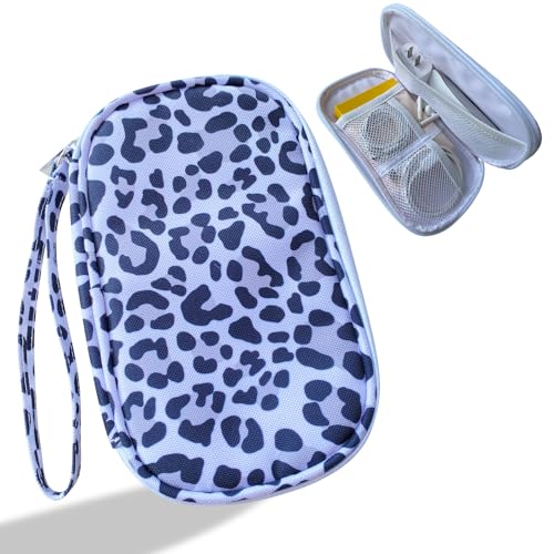 Electronics Organizer Travel Case, Cable Organizer Travel Essentials Tech Pouch,Suitable for Charger, Cable, Phone，Flash Drive,Leopard print - color: Leopard print