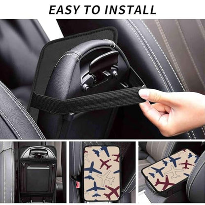 Aircraft Airplane Flying Universal Center Console Armrest Cover Pad Car Armrest Protector for Most Cars, Suvs & Trucks, Cushion with Easy Installation