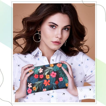 Eccliy 20 Pcs Summer Makeup Bag Cosmetic Bag Canvas Gifts Summer Themed Accessories for Girls Toiletry Pouch with Zipper for Women Party Shopping Home Travel, 8 x 5 Inch - size: 8 x 5 Inch, style: Summer