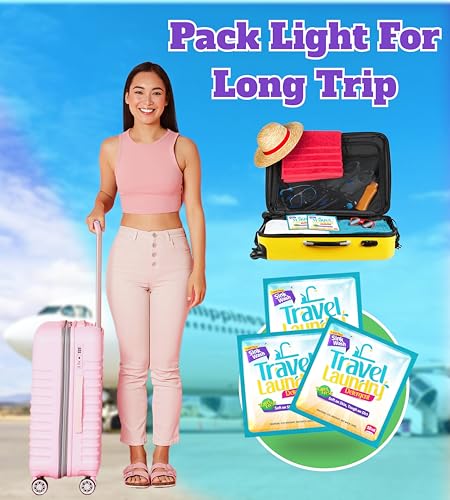 TidyFriend Sink Travel Laundry Detergent 10 ml, 32 Pack Effective Travel Detergent Packets for Sink Washing, Lightweight Must Haves Laundry Essentials - size: 32 Pack