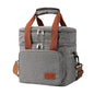 Yosoo Health Gear Insulated Lunch Bag 3 Layer Insulation Oxford Cloth Leakproof Cooler Bag with Adjustable Shoulder Strap, for Camping Travel Beach Picnic Work (grey)