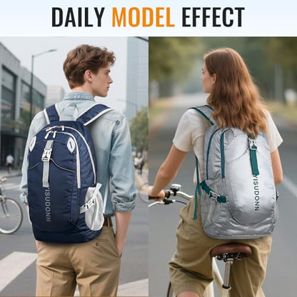 Hiking Backpack, 30L Lightweight Camping Water Resistant Large Hiking Bag Outdoor Travel Daypack for Men Wome - color: Blue