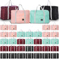 Travel Bag 36 Packes Carry on Luggage Foldable Duffel Bag Sports Gym Bag Weekender Overnight Bag Water Resistant Nylon Travel Duffel for Men Women - color: 9Black 9Pink 9Green 9Red