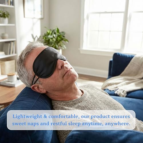Bulk Sleep Masks, Black Eye Masks in Bulk, Featuring Elastic Straps and A Nose Bridge Design, Individually Packaged, Ideal for Travel Sleep and Quick Naps (100-PACK)
