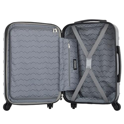 Travelers Club Phoenix Luggage, Blackened Pearl, 22-Inch Carry-On - color: Blackened Pearl, size: 22" Carry-On
