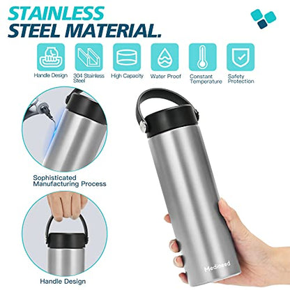Medineed Insulin Cooler Travel Case TSA Approved, Portable Medication Cooler with Ice Packs, Refrigerated Diabetes Travel Organizer for 1-4 Pens and Diabetic Supplies (Silver) - color: Silver