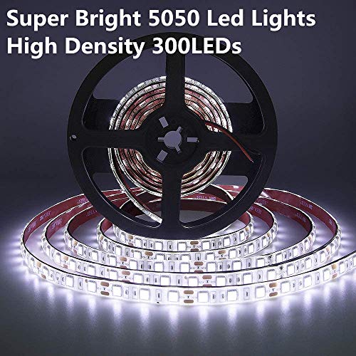 RV Awning Lights, 12V 16.4FT White Camping Awning Lights, Motorhome Travel Trailer Food Trucks Van Waterproof Canopy Led Strip Lighting, RV Exterior Underglow Light - color: White