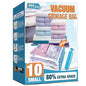 Vacuum Storage Bags, 10 Small Space Saver Vacuum Seal Bags, Space Bags, Vacuum Sealer Bags for Clothes with Travel Hand Pump (10S) - size: 10-Small