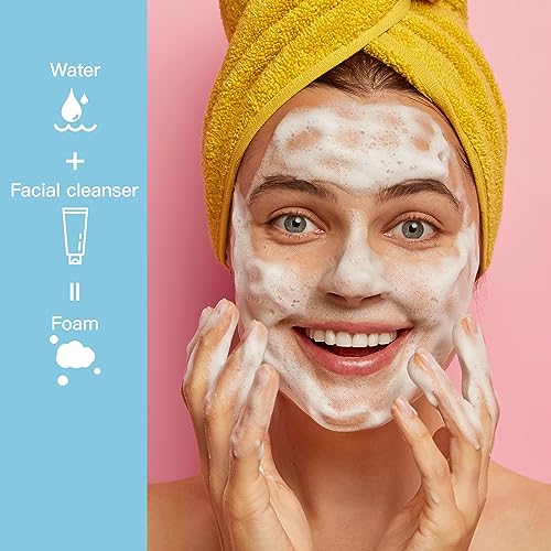 Tekson 3 PCS Soap Foam Bottle (2 oz), Empty Travel Foaming Lash Shampoo for Cleanser, Dispenser (Blue) - color: Blue, size: 3pcs