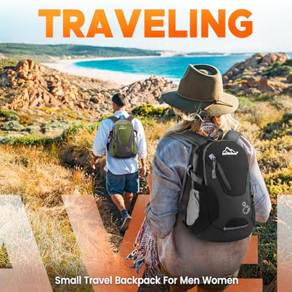 sunhiker Small Hiking Backpack Women Men 20L Lightweight Travel Backpack Daypack Casual Backpack For Cycling Outdoor Camping - color: Aqua Green