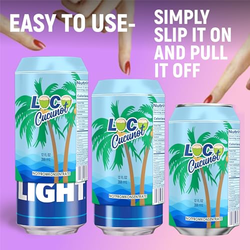 BeerSkin Skywin Silicone Can Covers that Look Like Soda - 10 Pack 12 oz (355ml), Reusable & Durable Soda Can Cover, Fun Kozies for Cans for Camping, Parties, Outdoor, Beach Accessories (Light Blue) - size: Light Blue
