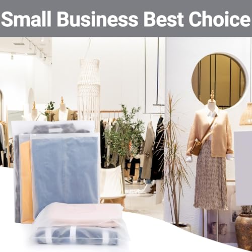 Frosted Zipper Clothing Bags, 25 Pcs 14x18 inch Waterproof Plastic Bags for Clothes, Swimsuit, Bathing Suit, T Shirt Packaging Shipping Travel, 3 Mil - color: Frosted, size: 14x18"
