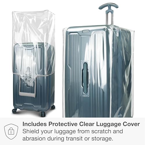 Traveler's Choice Ultimax II Polycarbonate Hardside Luggage with Spinner Wheels, Teal, 28-Inch Medium Trunk - color: Teal, size: 28-Inch Medium Trunk