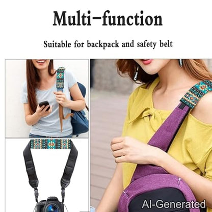 Aztec Auto Seat Belt Cover Seatbelt Shoulder Pad 2 Pack Comfortable Car Interior Automotive Anti-Slip Shoulder Strap Protect Fit Most Car, Truck, Suv, or Van - color: Aztec