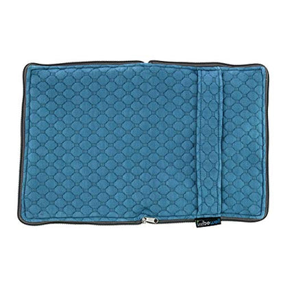 Lewis N. Clark Ultimate Comfort Set Portable Travel Kit for Airplane, Includes Inflatable Pillow Zippered Carrying Case, Cozy Fleece Blanket, Eye Mask for Sleeping & Foam Ear Plugs, Blue