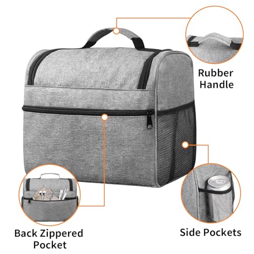 Portable Bartender Bag with Handle - Professional Bar Tool Organizer for Travel | Carrying Case for Cocktail Shaker, Mixing Tools, Accessories | Home, Outdoor, Patio Party Essential(BAG ONLY)