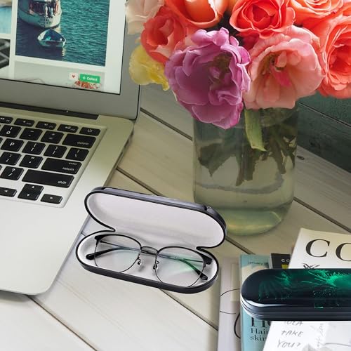 FEIQIAO Hard Shell Glasses Case, Men's And Women's Portable Travel Eyeglass Case - color: A-green