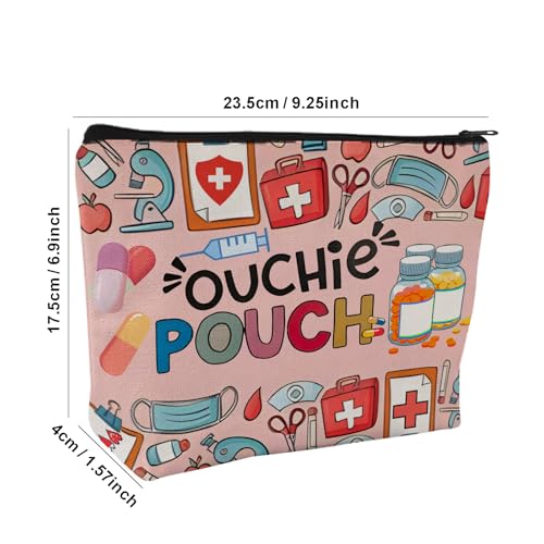 Medicine Storage Pouch with Diabetes, Medicines Bag, and Medical Supply Designs, White Canvas Zipper Cases, Multi-Use Functionality (Gift for Birthdays, Graduation, Christmas) (Style A) - style: Style a