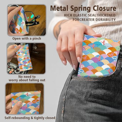 Eyeglasses Sunglasses Case PU Soft Squeeze Top Glasses Pouch for Women Men,Floral Pattern Portable Anti Scratch - color: Pink+yellow