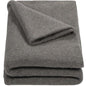 REDCAMP Wool Blanket, Warm and Thick Wool Camping Blanket- Great for Outdoors, Stadium Blanket, Picnics, Travel and Car, Machine Washable 86"x 63" Grey - color: 86"x 63" Grey