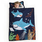 PHF Soft Toddler Nap Mat with Removable Pillow, Rollup Design Kids Sleeping Mat, Slumber Bags for Boys, 55"x23" Toddler Sleeping Bag for Daycare Preschool Travel Camping, Shark - color: Shark