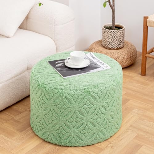 Plush Multi-Functional Ottoman Pouf – Ergonomic Ottoman Foot Rest with Space-Saving Design, Perfect Under Desks, Couches & Sofas (Sage Green) - color: Sage Green