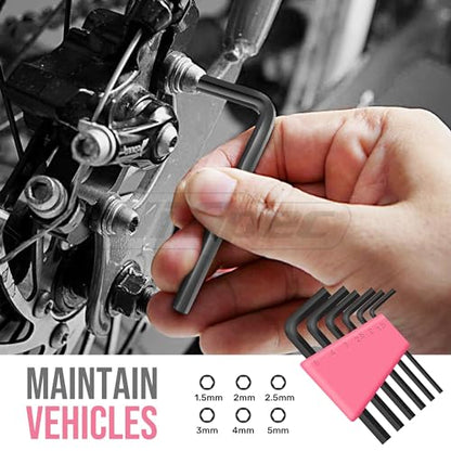Hi-Spec Tool Set 25pc Pink Household DIY Tool Kit for Women. Small Mini Tool Box Set of Starter Basic Ladies Tools - color: Pale Pink, size: 25 Piece