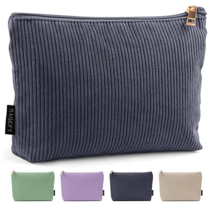 MAGEFY Makeup Bag Small Cosmetic Bag for Women - color: Black