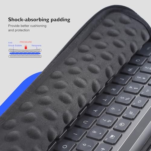 Keyboard Sleeve Case for Logitech MX Keys S/MX Keys Advanced Wireless Keyboard, for Logitech Travel Shockproof Protective Neoprene Bag, Black (Not for MX Keys Mechanical Models) - size: Logitech MX Keys