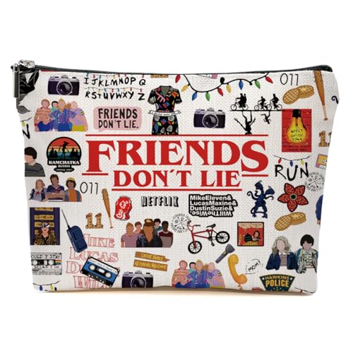 JIUWEIHU Funny TV Show Merchandise Fans Merch Gifts Makeup Bag, Funny Friends Gifts for Women Cosmetic Bags Travel Organizer Bag Zipper Pouch, Birthday Christmas Merch Gift for Women Friend - color: Multicolor 0081