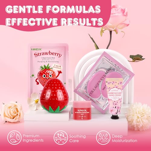 15 PACK Skincare Gifts Set for Teen Girls, Travel Kit & Skin Care Gifts with Under Eye Patches, Facial Masks, Hand Cream, Lip Mask, Body Lotions, Skincare Gift for Kids, Spa Gift, Graduation Gifts