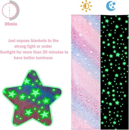 Lasoftan Toddler Nap Mat with Pillow and Blanket, Extra Large Rolled Napping Mats,Slumber Bags for Boys Girls,Kids Sleeping Bag for Daycare, Preschool Travel Camping - color: Glowing Star