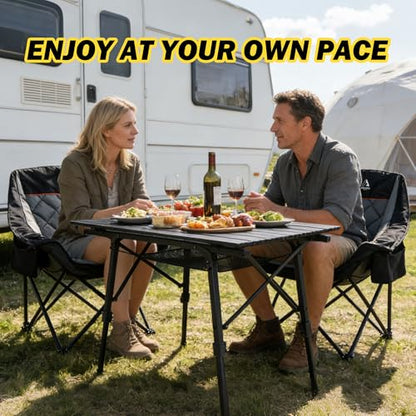 Portable Camping Table with Adjustable Hight Legs, Lightweight Aluminum Folding Beach Table with Mesh Net,Carrying Bag for Outdoor Cooking, Picnic, Beach, Backyards, BBQ and Party - color: Black-90cm
