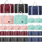 Travel Bag 25 Packes Foldable Duffel Bag Bulk Carry on Luggage Tote Weekender Overnight Bag Water Resistant Nylon Travel Duffel for Homeless Donations, Gym, Hospital (25PCS) - color: 25 PCS
