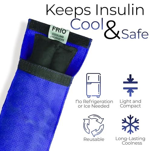 FRIO Cooling Wallet - Insulin Cooler for 45+ Hours of Stress Free On The Go - Blue - Individual - color: Blue, size: Individual
