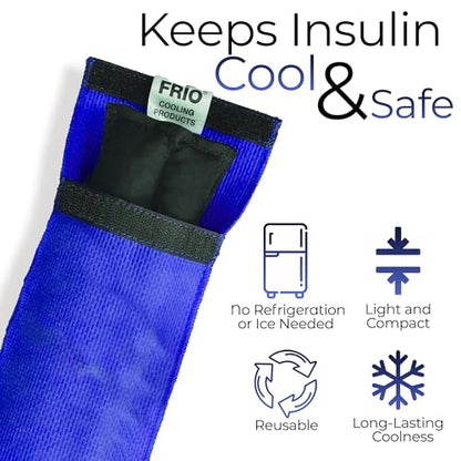FRIO Cooling Wallet - Insulin Cooler for 45+ Hours of Stress Free On The Go - Blue - Individual - color: Blue, size: Individual