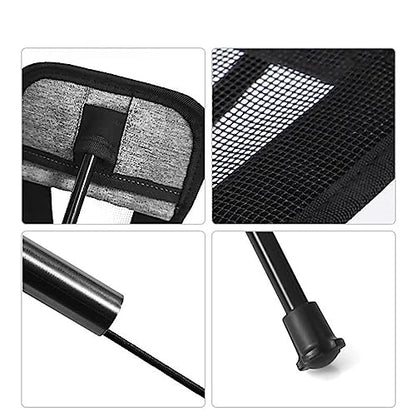 Universal Folding Camping Chair Foot Rest Ottoman Portable Recliner Lazy Retractable Footstool Leg Rest Chair for Hiking Fishing Beach (Gray)