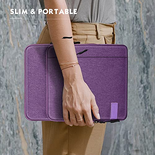 MoKo 9-11 Inch Tablet Sleeve Bag Carrying Case with Storage Pockets Fits New 11-inch iPad Air M4 2026/iPad Pro M5, iPad Pro/A16 11, iPad Air 5/4th 10.9, iPad 9/8th 10.2, Tab S8/S9 11, Purple - color: Purple, size: 9-11 Inch